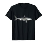 Shark T-Shirt White Shark Hoodie Shark Mobile Phone Case Large White T-Shirt