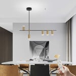 Ganeed - Luminaires suspendus, Lustre led moderne à intensité variable avec spots, Suspension linéaire réglable pour îlot de cuisine Salle à manger