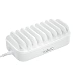 Deltaco USB charging station  7x USB-A 2.4 A  3x USB-C PD 20 W  white