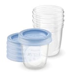 Philips Avent Lot de 5 Pots de Conservation et leurs Couvercles Vissables 180 ml