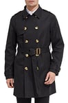 Orolay Trench-Coat Long Croisé pour Homme avec Ceinture Manteau à la Mode Caviar M