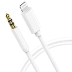 3.5mm Jack AUX Adapter Cable Cord to Car Audio For iPhone 14 13 12 11 XS X 8 7 6