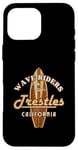 Coque pour iPhone 16 Pro Max Surf Trestles California Vintage Surf Vacation Design