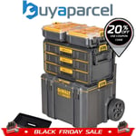 Dewalt Toughsystem 2 Rolling Mobile Tool Storage Trolley 3 Drawer + 2 Organisers