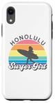 Coque pour iPhone XR Honolulu Surfer Girl Hawaii Hawaii Surf Beach Cute