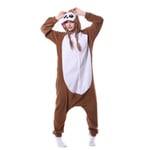 Unisex djur Vuxen apa Papio Onesie Kigurumi Pyjamas Fleece Tecknad Halloween Familjefest Halloween Outfit L