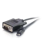 C2G 10ft USB C to VGA Cable - USB C to VGA Adapter - Video Adapter Cable - M/M - adapterkabel - VGA / USB - 3.05 m