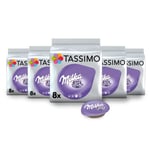 Tassimo Milka Hot Chocolate Pods x8 (Pack of 5, Total 40 Drinks)