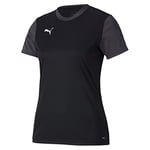 PUMA Women's teamGOAL 23 Sideline Tee W T-Shirt, Black-Asphalt, XX-Large