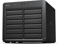 Synology DX1222 harddiskkabinett HDD/SSD-kabinett Sort 2.5/3.5"