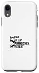 Coque pour iPhone XR Eat Sleep Air Hockey Repeat - Air Hockey