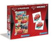 Puzzles 4 en 1 Cars + jeu mémo 48 cartes