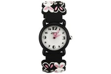 Stack Montre enfant quartz etanche - motif lapin 3d noir