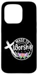 Coque pour iPhone 15 Pro Made to Worship Écriture Psaume 95:1 Bible chrétienne