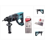 Dhr 202 z Marteau combiné sans fil 18 v 2,0 j sds Plus + 5 pcs. jeu de forets - sans batterie, sans chargeur - Makita