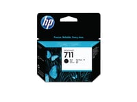 HP 711 - 80 ml - svart - original - blekkpatron - for DesignJet T120  T120 ePrinter  T125  T130  T520  T520 ePrinter  T525  T530