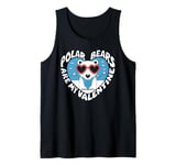 Polar Bears Are My Valentine Cute Polar Bear Valentines Day Tank Top