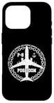 Coque pour iPhone 16 Pro P-8 Poseidon Avion militaire style vintage avant et arrière