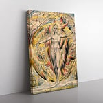 Big Box Art Sun at His Eastern Gate by William Blake Canvas Wall Art Print Ready to Hang Picture, 76 x 50 cm (30 x 20 Inch), Brown, Cream, Green