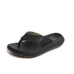 Reef Homme Swellsole Cruiser Flip-Flop, Noir Gris, 42 EU