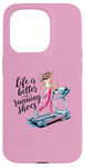 Coque pour iPhone 15 Pro Life is Better in Running Shoes Gym Workout Tapis de course