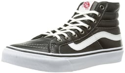 Vans U SK8-HI SLIM (LEATHER) BLK/T, Baskets pour homme, Nero (Schwarz (BLACK)), 36