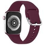 lopolike Compatible avec Apple Watch Band 42/44/45 mm pour homme et femme Bracelet de sport en silicone souple pour iWatch Ultra Series 8 7 6 5 4 3 2 1 SE Rouge, vert, 38/40/41mm