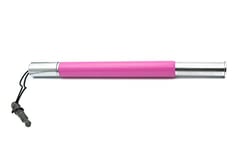 SYSTEM-S Stylet Tactile en Aluminium Rose pour Tablette, Smartphone, Ordinateur Portable, Surface