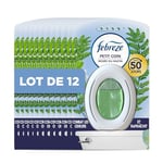 Febreze Petit Coin Et Salle De Bains, Rosée Du Matin (12 x 7,5ml), Liquide Désodorisant En Continu Pour Élimination Et Prévention Des Odeurs