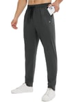 BALEAF Pantalon de jogging pour homme - Pantalon de sport - Coupe ajustée - Pantalon de course - Pantalon de loisirs - Streetwear, Noir , L