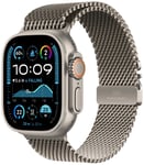 Apple Watch Ultra 2 2024 49mm Natural Milanese Loop - Medium Silver