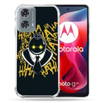 Cokitec Coque Renforcée pour Motorola G24 4G Manga Assassination Classroom Kuro Noir