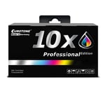 10x Eurotone Pro Cartouche Alternative pour Epson Pro WF-2860 Env. 500/450 Côtés