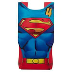 Superman Cut Out 4th Birthday Card Hallmark Medium Slim Boys Kids