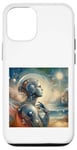 Coque pour iPhone 12/12 Pro Leonardo Da Vinci Robot Femme