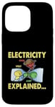 Coque pour iPhone 14 Pro Max Électricité expliquée Volt Ohm Amp Electrician Science