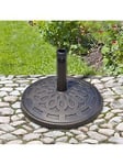 Outsunny Patio Umbrella Stand Parasol Base 14Kg Round Bronze