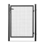 Easycloture - Portillon grillagé en acier galvanisé maille 50 x 50 passage l 1m x H2m00 Noir