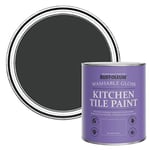 Rust-Oleum Black Water-Resistant Kitchen Tile Paint in Gloss Finish - Natural Charcoal (Black) 750ml