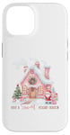 Coque pour iPhone 14 Saison des Fêtes Rose Noël assorti Famille Noël