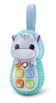 VTech - Allô Bébé Toudoux Bleu, Premier Téléphone Bébé Parlant, Musical et Interactif, Éveil Sensoriel, Jouet Hippo Nomade, Cadeau Bébé Dès 6 Mois - Contenu en Français