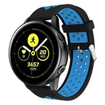 Samsung Galaxy Watch Active kaksivärinen kestävä ranneke - Musta / Sininen