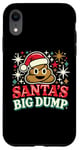 Coque pour iPhone XR Santa's Big Dump - Funny Xmas Pajamas Christmas Poop