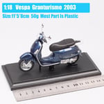 1:18 mittakaavassa Piaggio Vespa Scooter 98 PK 125 GTR P150X 300 MP5 Primavera GTS moottoripyörä moto pyörä painevalettu ajoneuvot lelut malli lapsille