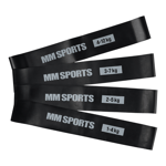 MM Sports Träningsband - Light Body Science Short Power Resistance Band Yellow Träningsgummiband, Träningsredskap All sizes, 1-12 kg