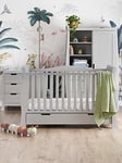 Obaby Stamford Luxe 3-Piece Nursery Furniture Room Set - Warm Grey