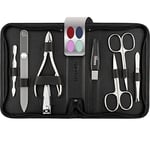 marQus kit manucure set 8 pc de Solingen Allemagne - coffret cadeau femme/homme, coupe ongle homme/femme, limes a ongles professionnelle, pince a epiler, kit ongle cuir