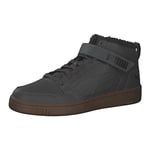 PUMA Mixte Rebound Mid Strap WTR Basket, Castlerock Black, 37 EU