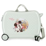 Disney Joumma Minnie Wild Nature Valise pour Enfant Vert 50 x 38 x 20 cm Rigide ABS Fermeture à Combinaison latérale 38 L 1,8 kg 2 Roues Bagage Main, Vert, Valise pour Enfant