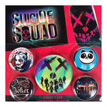 Pyramid International BP80558 Suicide Squad Face Badge, Multi-Colour, 10 x 12.5 x 1.3 cm